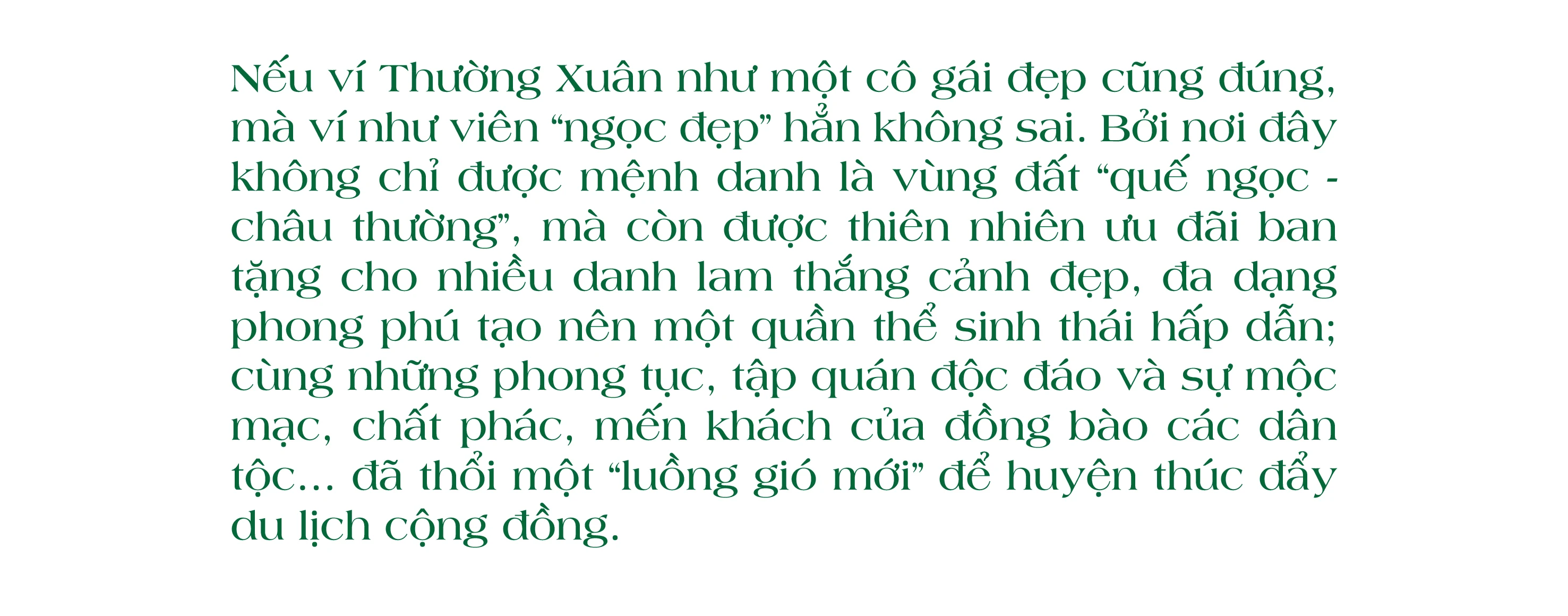 [E-Magazine] - Thường Xuân: “Đánh thức” du lịch cộng đồng