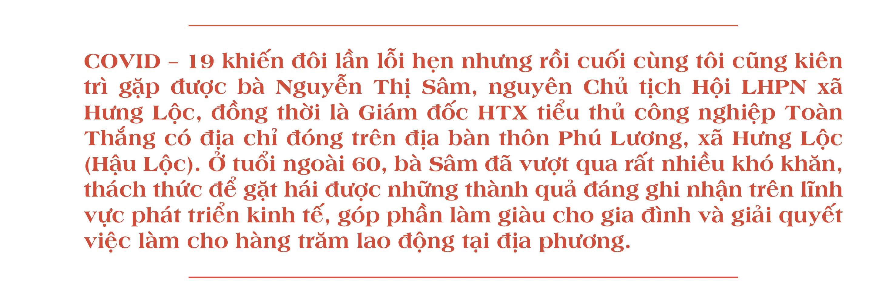 [E-Magazine] - Người phụ nữ tạo công ăn việc làm cho hàng trăm lao động nông thôn