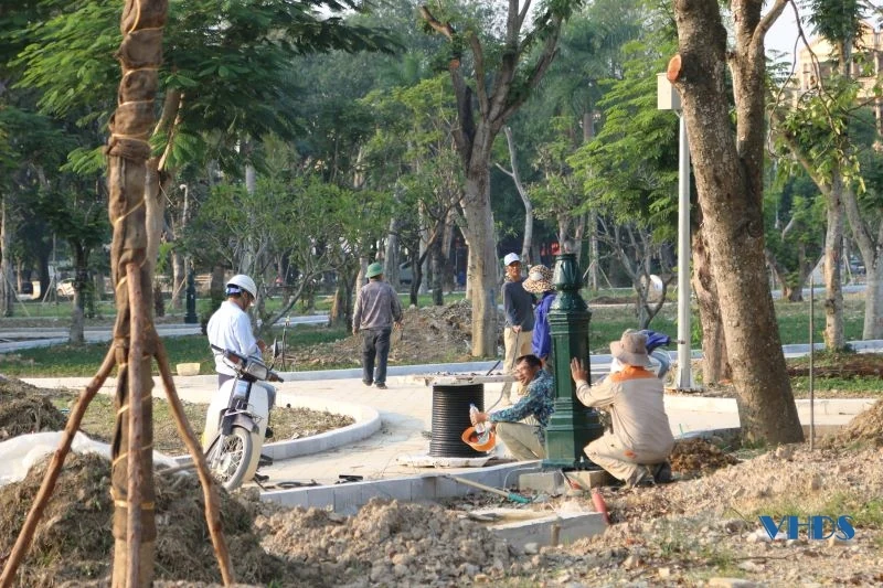 Công viên Hội An dần khoác áo mới