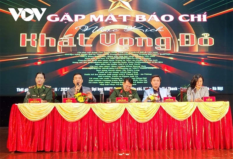 Vở nhạc kịch Khát vọng Đỏ tôn vinh hình tượng bộ đội cụ Hồ thời kỳ mới