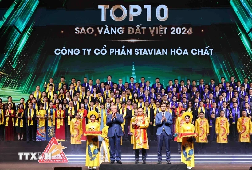 Tôn vinh top 10 thương hiệu Sao Vàng đất Việt 2024
