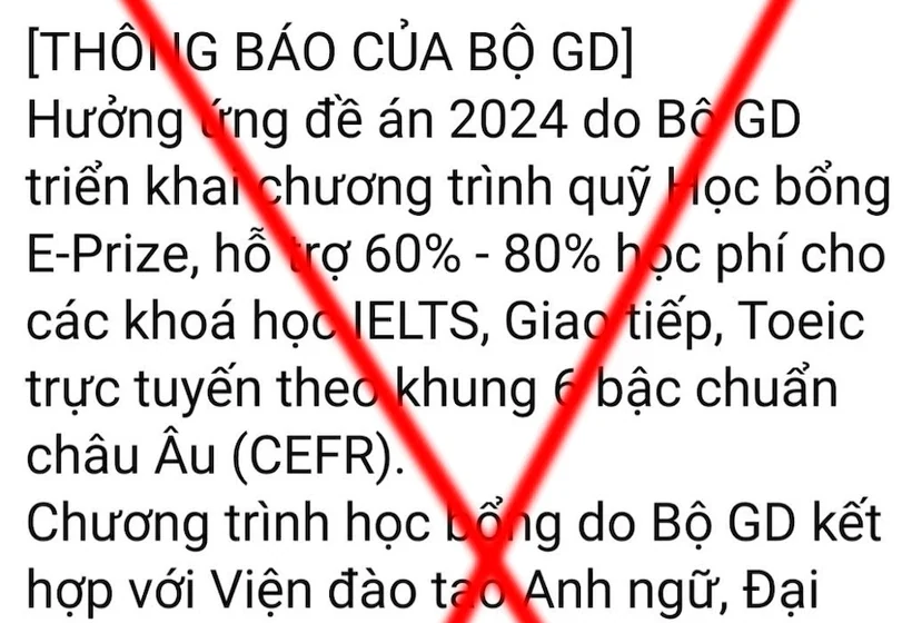 Bộ GD-ĐT cảnh báo trang Facebook mạo danh Bộ tổ chức thi, sự kiện