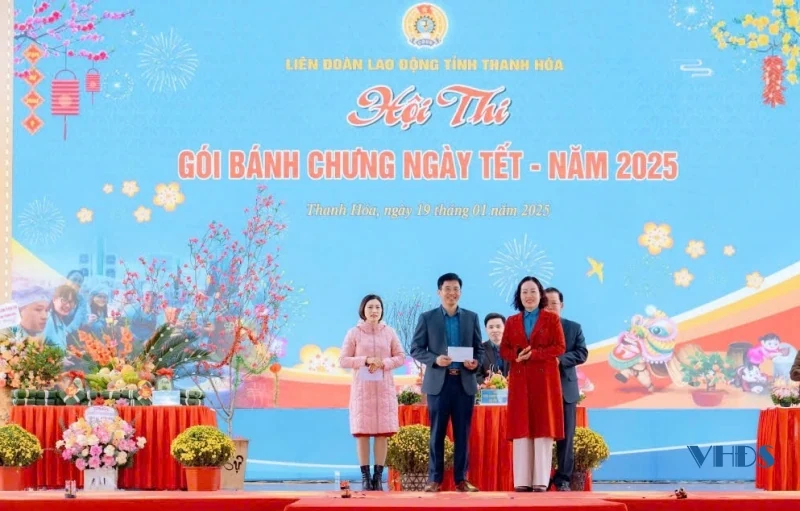 Hội thi gói bánh chưng ngày Tết năm 2025