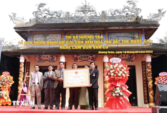 Làng bún Vân Cù - Di sản văn hóa phi vật thể quốc gia