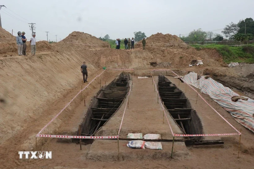 Nhiều phát hiện độc đáo về hai chiếc thuyền cổ ở Bắc Ninh