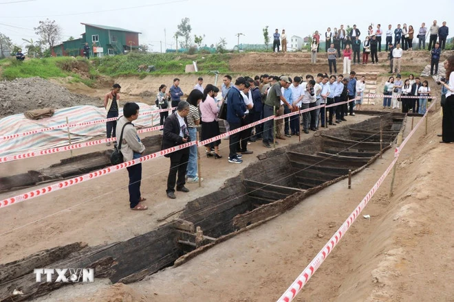 Nhiều phát hiện độc đáo về hai chiếc thuyền cổ ở Bắc Ninh