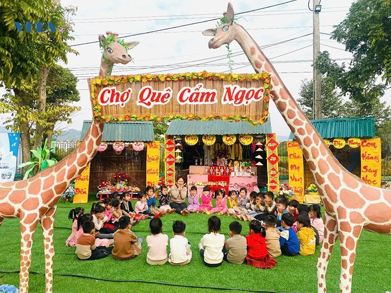 Trường Mầm non Cẩm Ngọc nâng cao chất lượng chăm sóc giáo dục trẻ