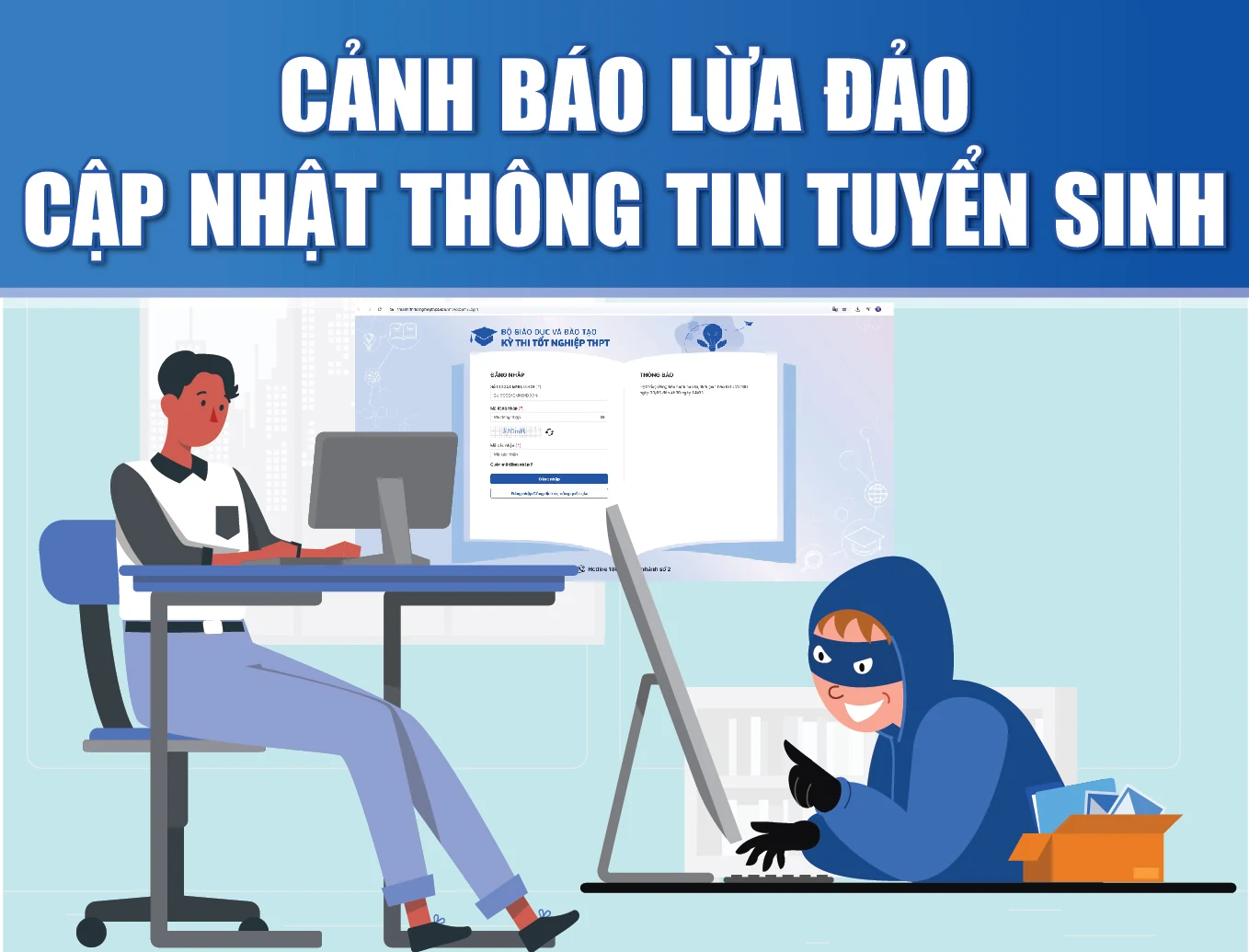 Cảnh báo lừa đảo cập nhật thông tin tuyển sinh