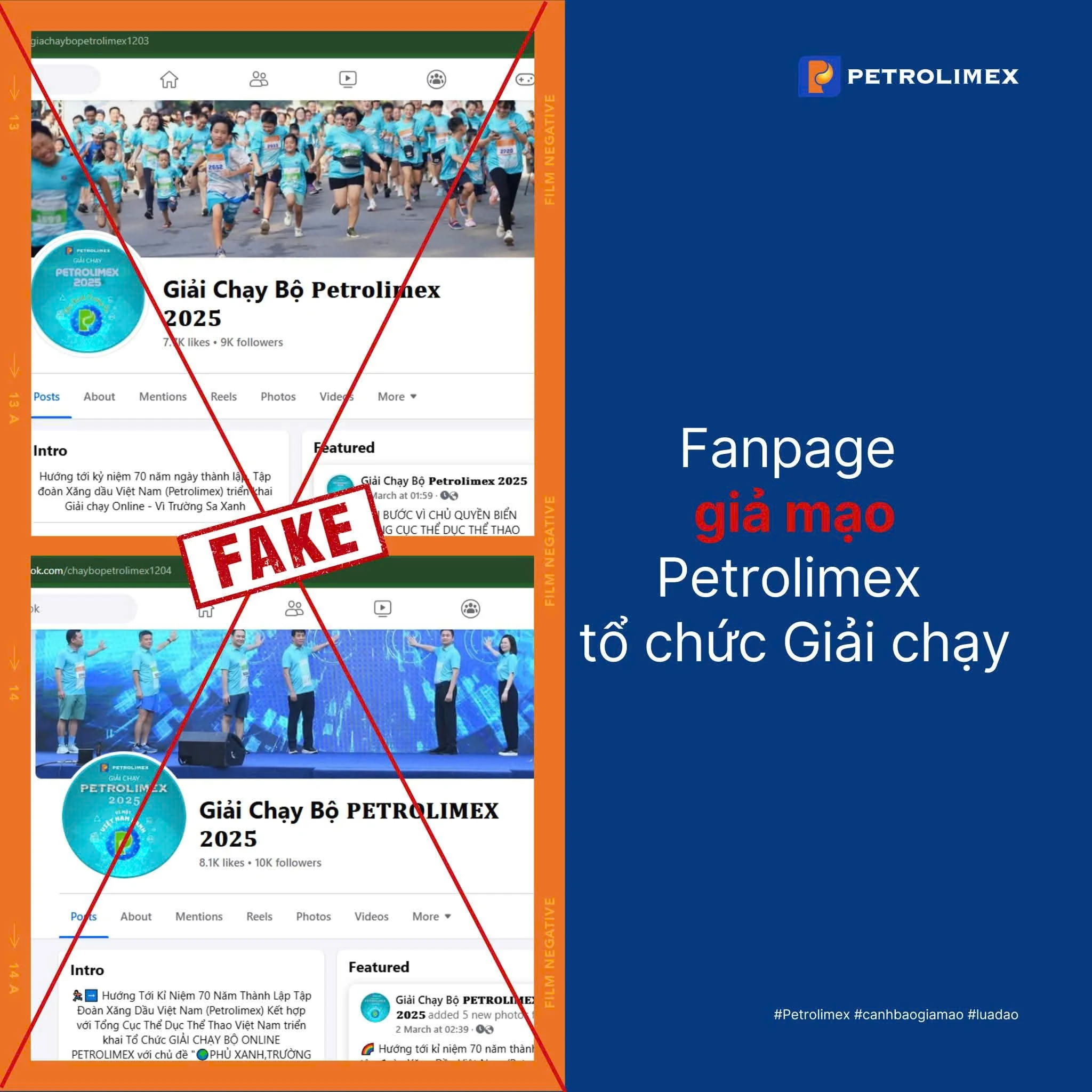 Mạo danh giải chạy Petrolimex để lừa đảo 