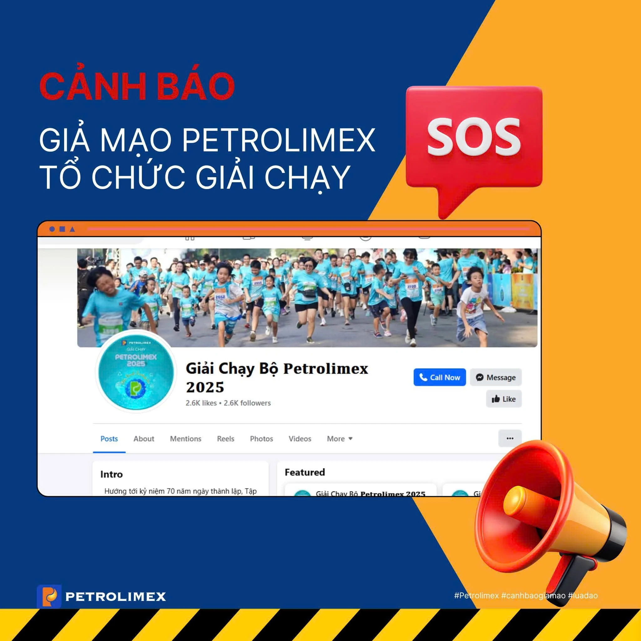 Mạo danh giải chạy Petrolimex để lừa đảo 
