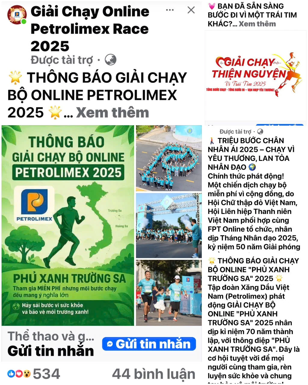 Mạo danh giải chạy Petrolimex để lừa đảo 