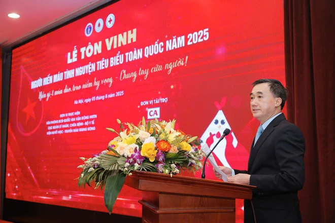 Tôn vinh 100 người hiến máu tình nguyện tiêu biểu toàn quốc năm 2025