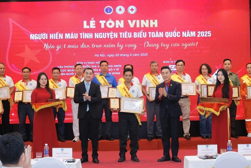 Tôn vinh 100 người hiến máu tình nguyện tiêu biểu toàn quốc năm 2025