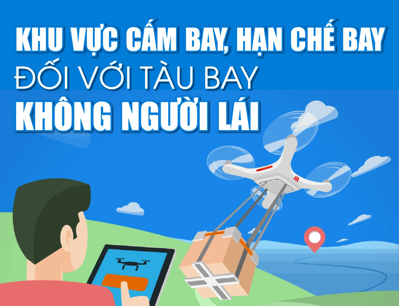 [Infographics] - Khu vực cấm bay, hạn chế bay đối với tàu bay không người lái