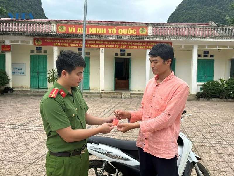 Hiệu quả mô hình “Móc khóa an ninh trật tự” ở xã Cẩm Liên