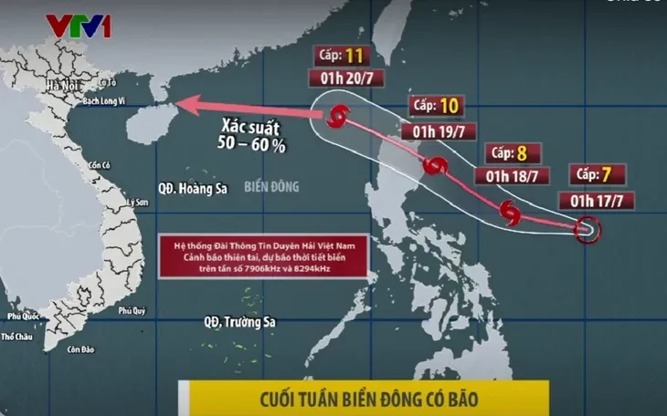 Cuối tuần Biển Đông có bão, nguy cơ mưa lớn miền Bắc