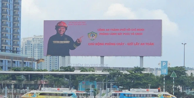 Thành phố Hồ Chí Minh đưa tuyên truyền phòng cháy chữa cháy lên màn hình 4.500m2