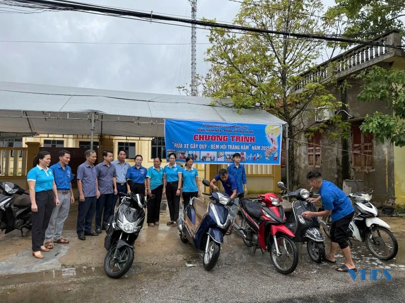 Huy động hơn 81 triệu đồng từ rửa xe gây quỹ, tổ chức Trung thu cho trẻ em