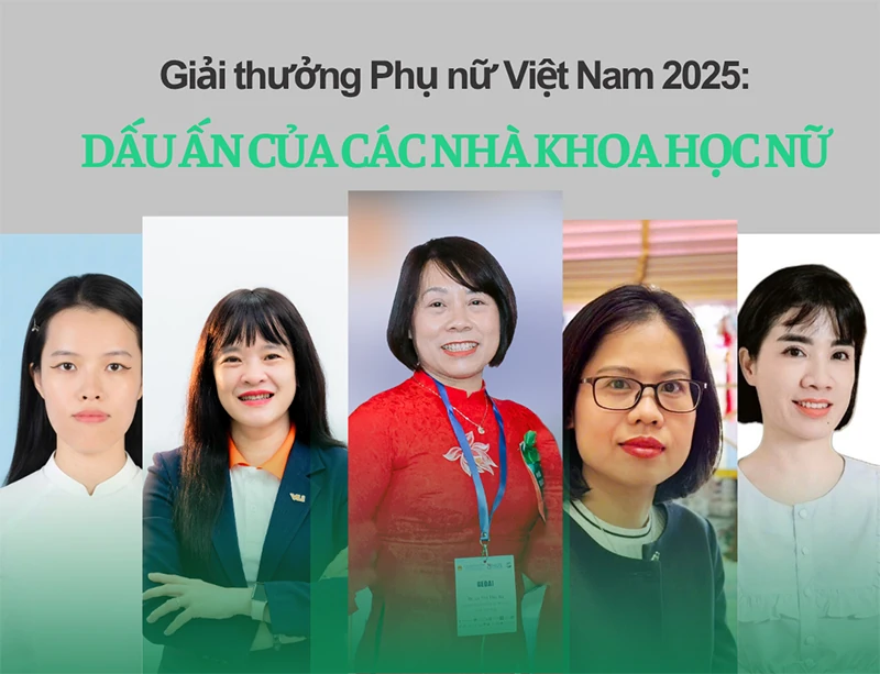 Tôn vinh 15 tập thể, cá nhân đạt giải thưởng Phụ nữ Việt Nam 2025
