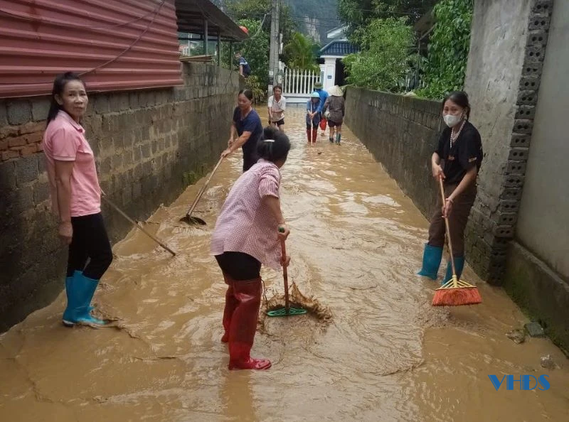 Xã Cẩm Thủy thiệt hại nặng nề sau bão số 10