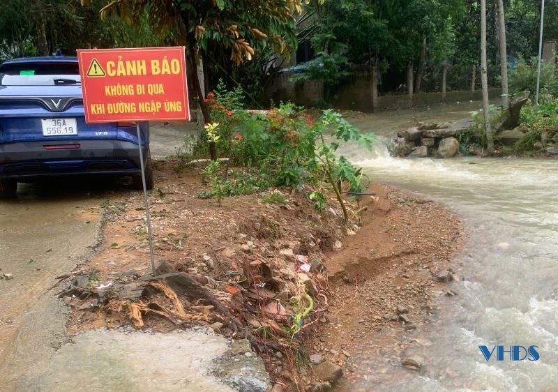 Xã Cẩm Thủy thiệt hại nặng nề sau bão số 10