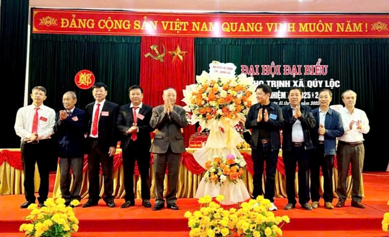 Đại hội đại biểu dòng họ Trịnh xã Quý Lộc