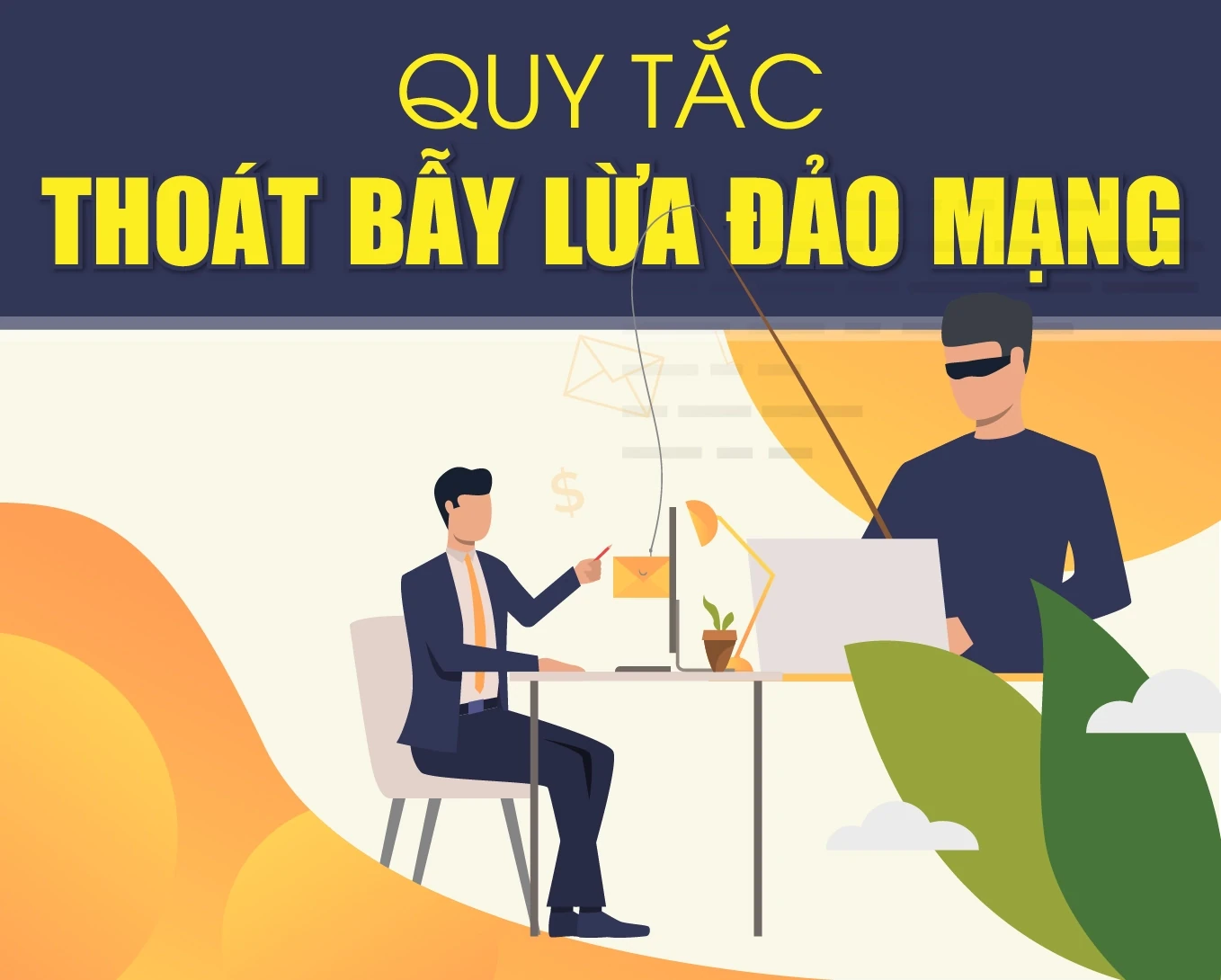 [Infographics] - Quy tắc thoát bẫy lừa đảo mạng