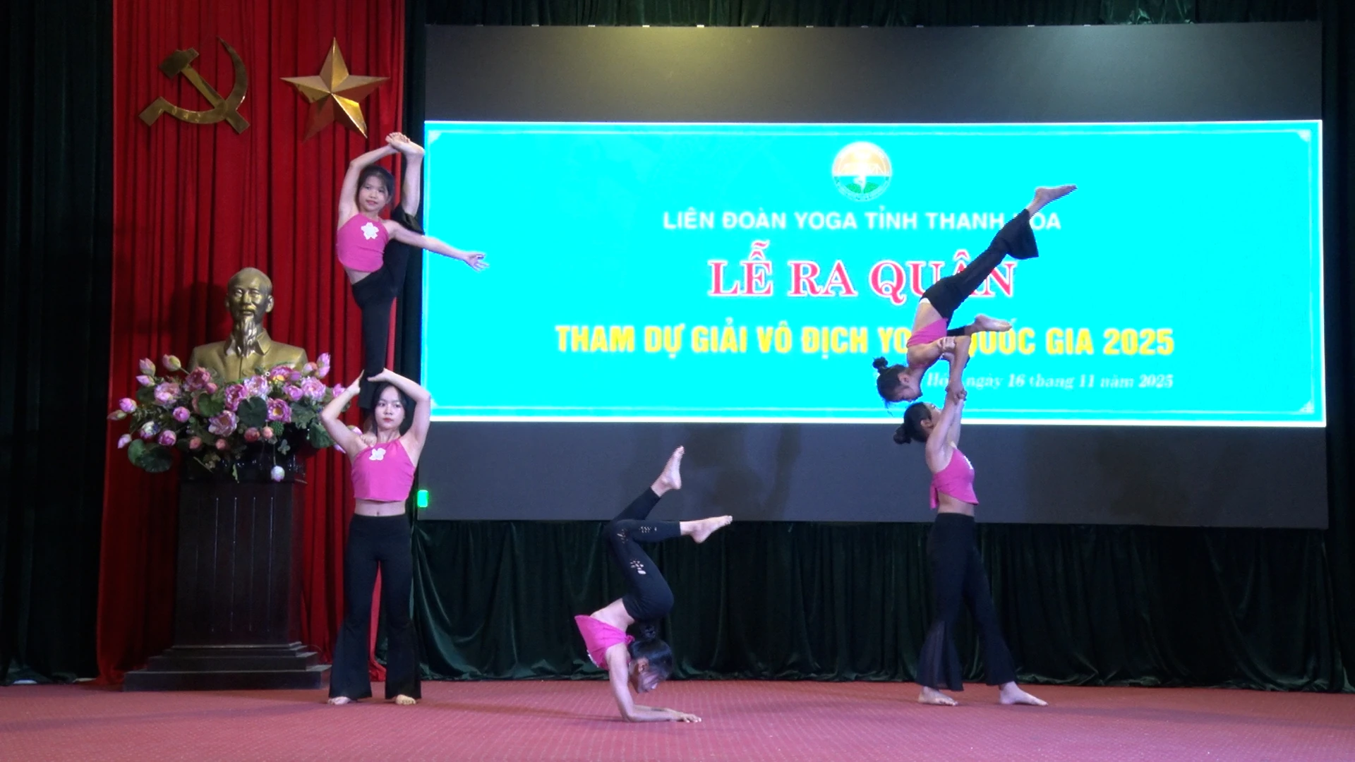 Đoàn VĐV tỉnh Thanh Hóa xuất quân tham gia Giải Vô địch Yoga quốc gia lần thứ VII – năm 2025 tại tỉnh An Giang