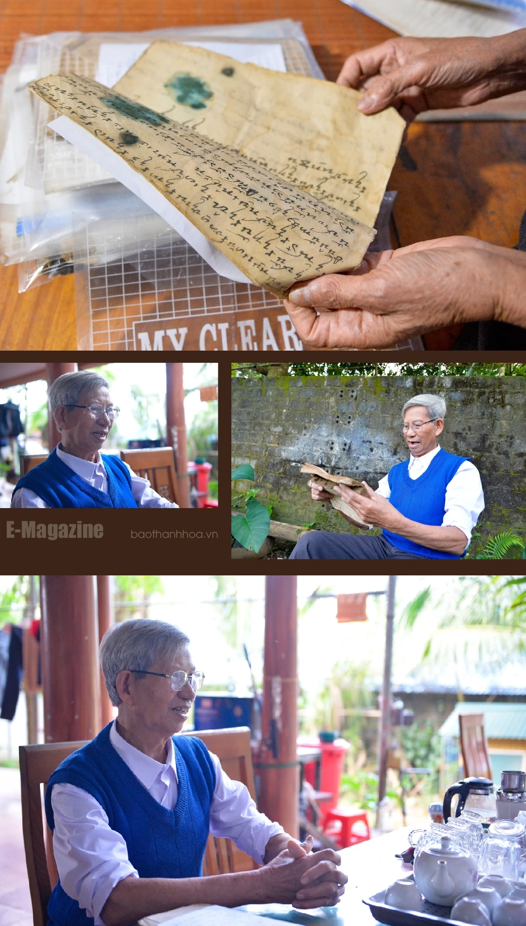[E - Magazine] Người thầy nặng lòng với chữ Thái cổ