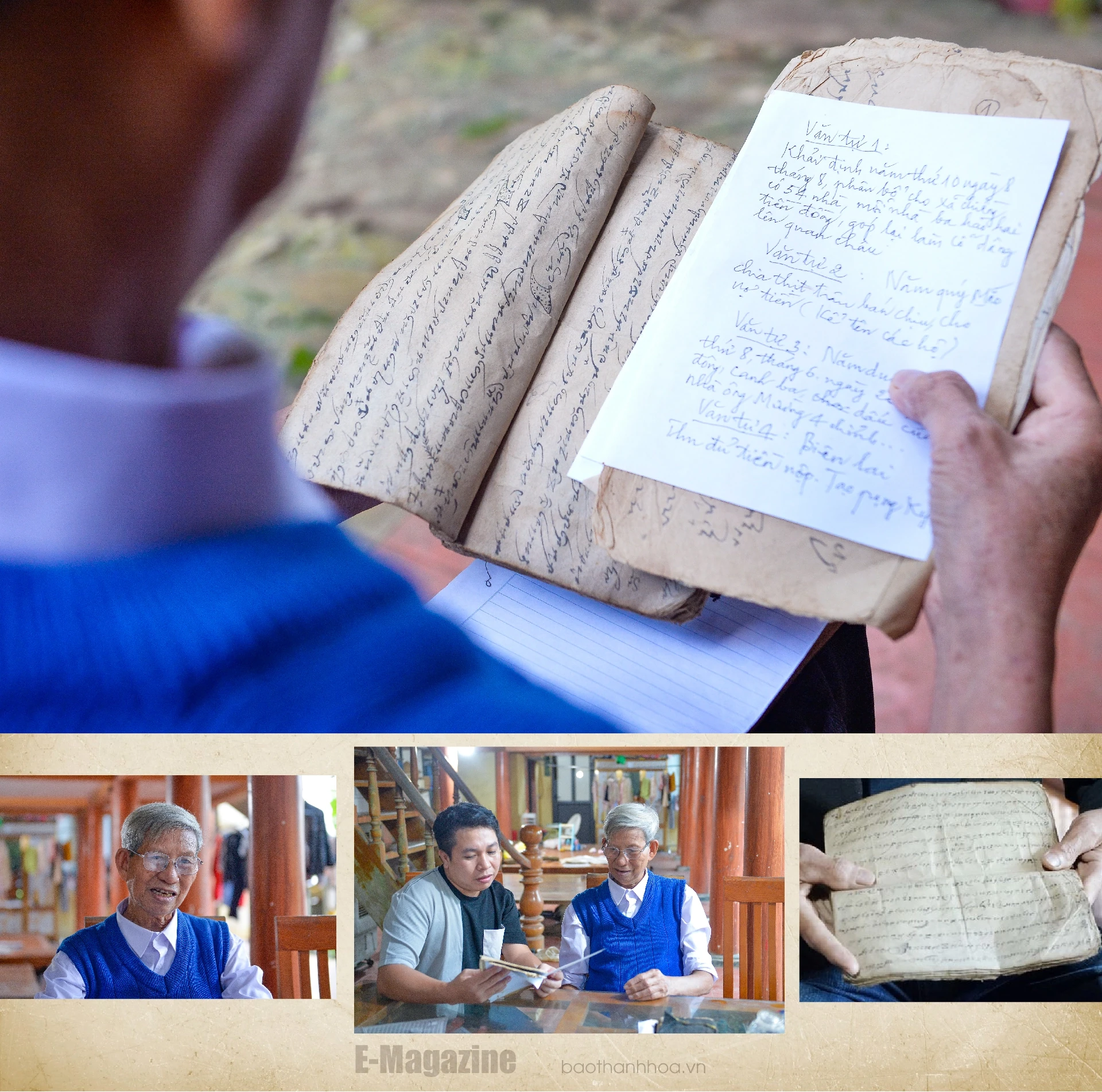 [E - Magazine] Người thầy nặng lòng với chữ Thái cổ