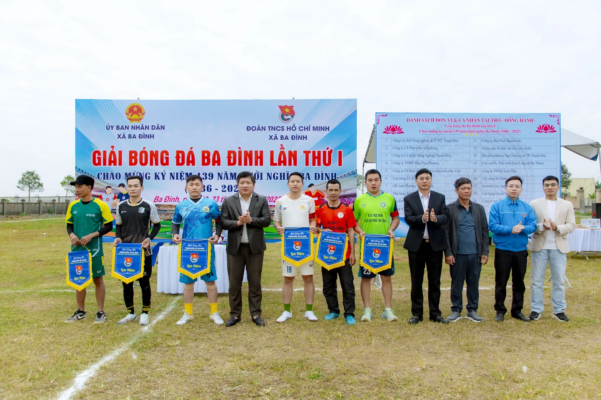 Khai mạc Giải bóng đá chào mừng kỷ niệm 139 năm khởi nghĩa Ba Đình