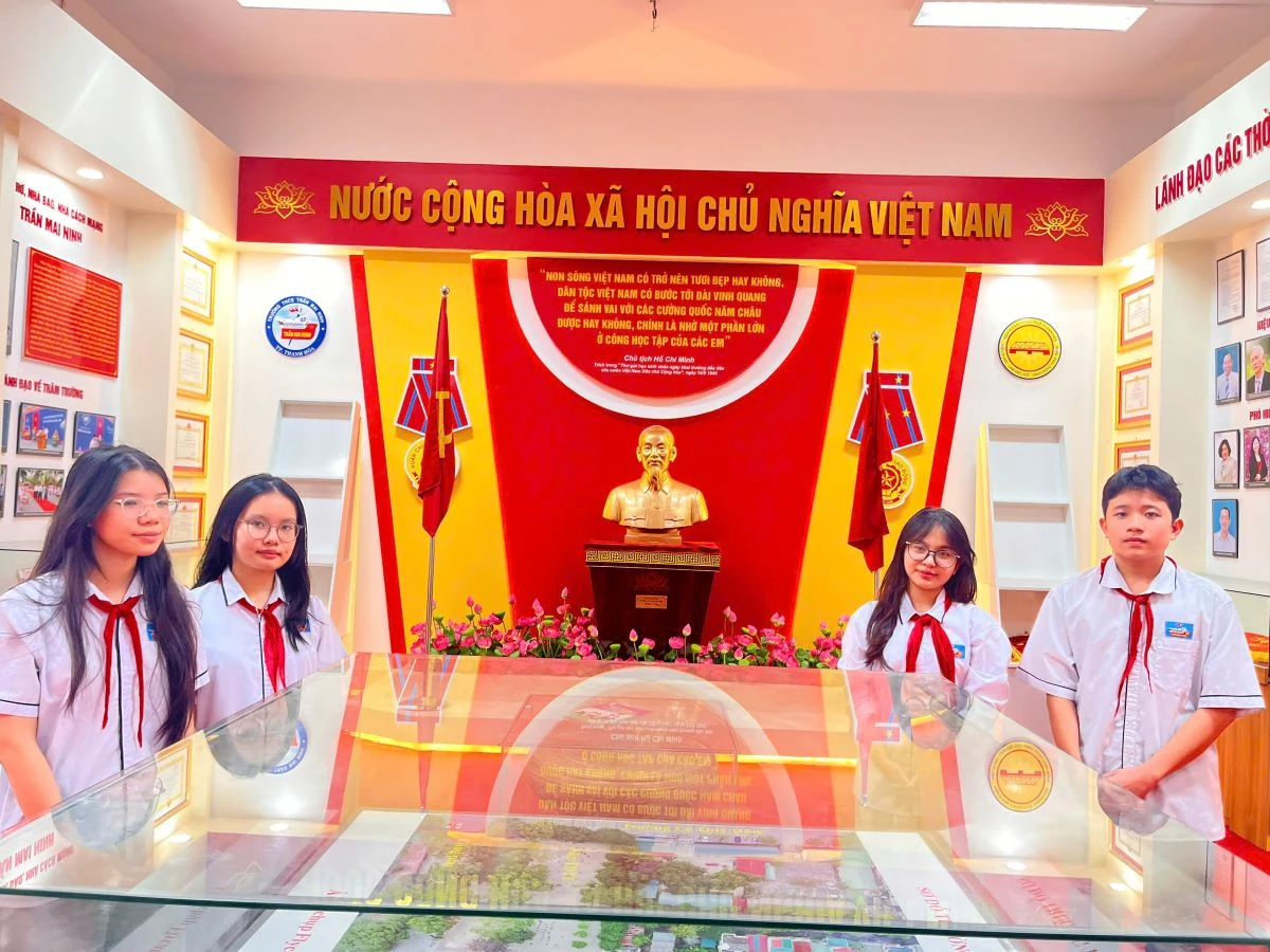 Ấn tượng phòng truyền thống ở Trường THCS Trần Mai Ninh