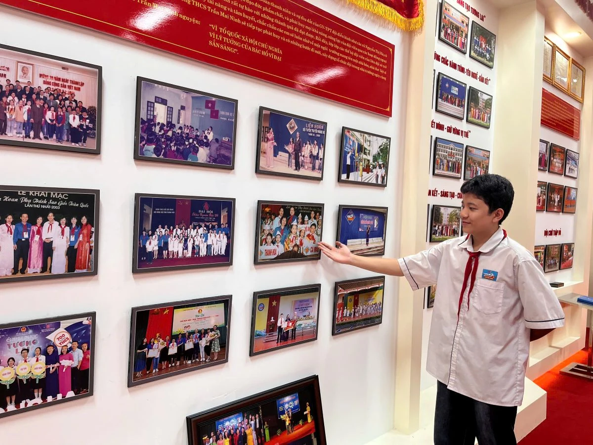 Ấn tượng phòng truyền thống ở Trường THCS Trần Mai Ninh