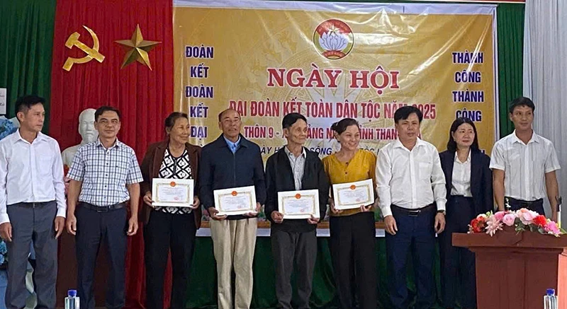 Xã Quảng Ninh: 19/19 khu dân cư tổ chức Ngày hội Đại đoàn kết toàn dân tộc năm 2025