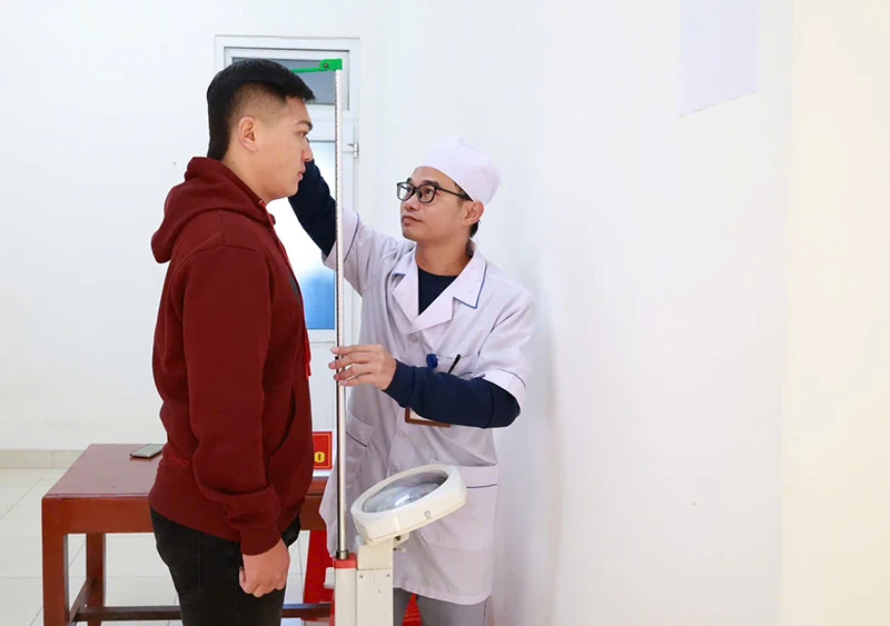 Xã Thiệu Hóa: 100% thanh niên tham gia khám tuyển nghĩa vụ quân sự và CAND năm 2026