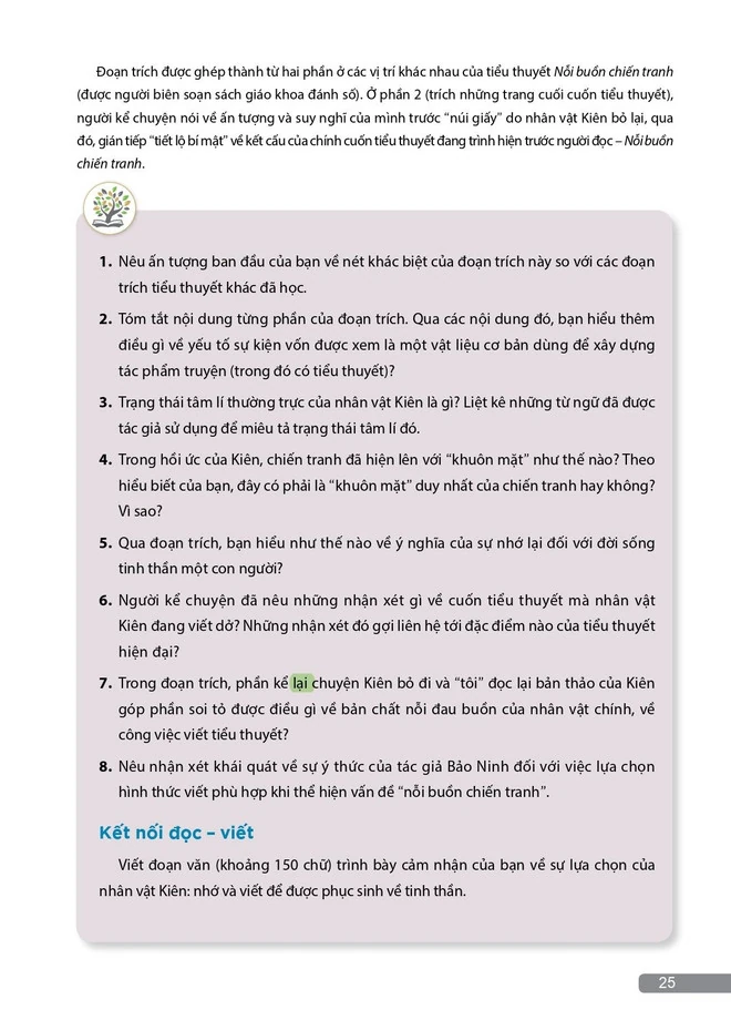 Vì sao tác phẩm “Nỗi buồn chiến tranh” được chọn đưa vào sách giáo khoa?