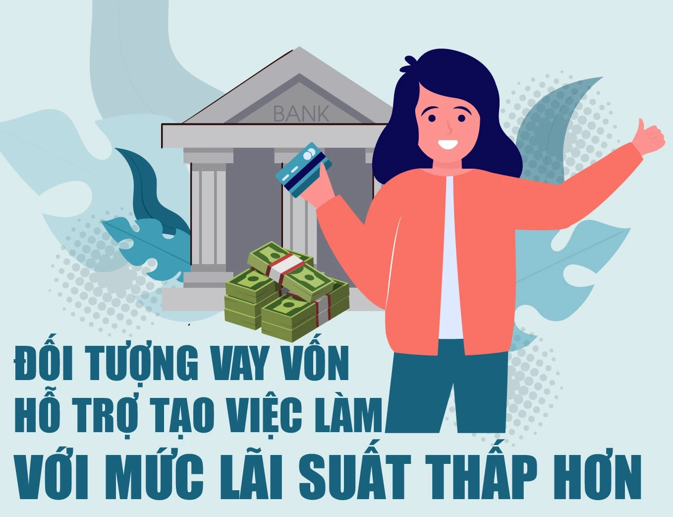 Đối tượng vay vốn hỗ trợ tạo việc làm với mức lãi suất thấp hơn