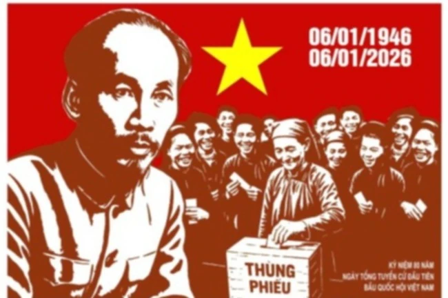 Đẩy mạnh tuyên truyền trực quan kỷ niệm 80 năm Ngày Tổng tuyển cử đầu tiên bầu Quốc hội Việt Nam