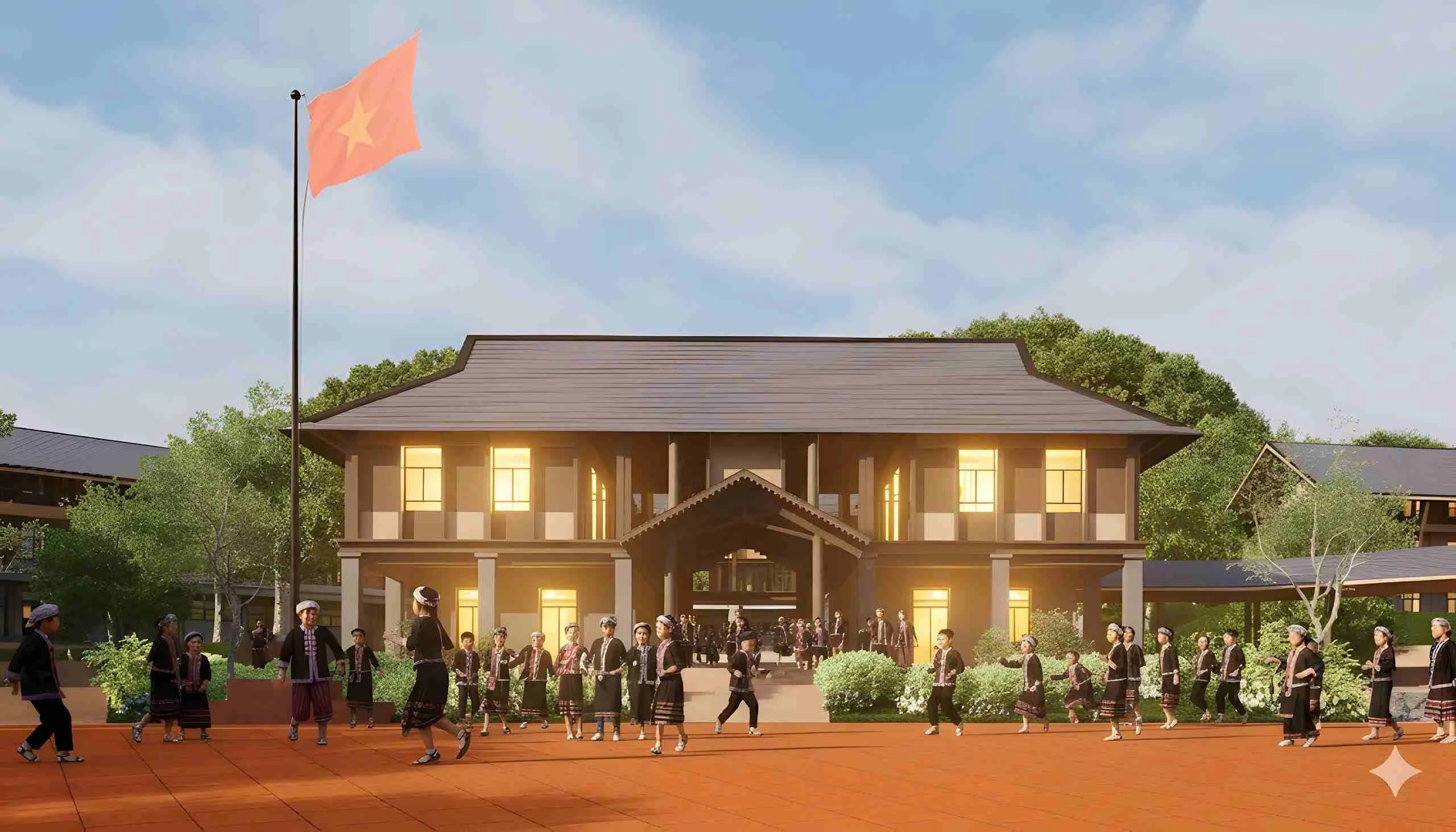 Phê duyệt dự án Trường nội trú liên cấp TH&THCS Yên Khương