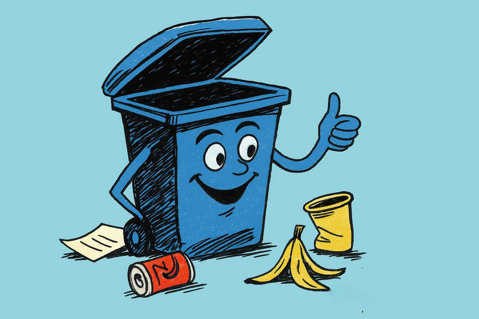 Thùng rác xanh kể chuyện