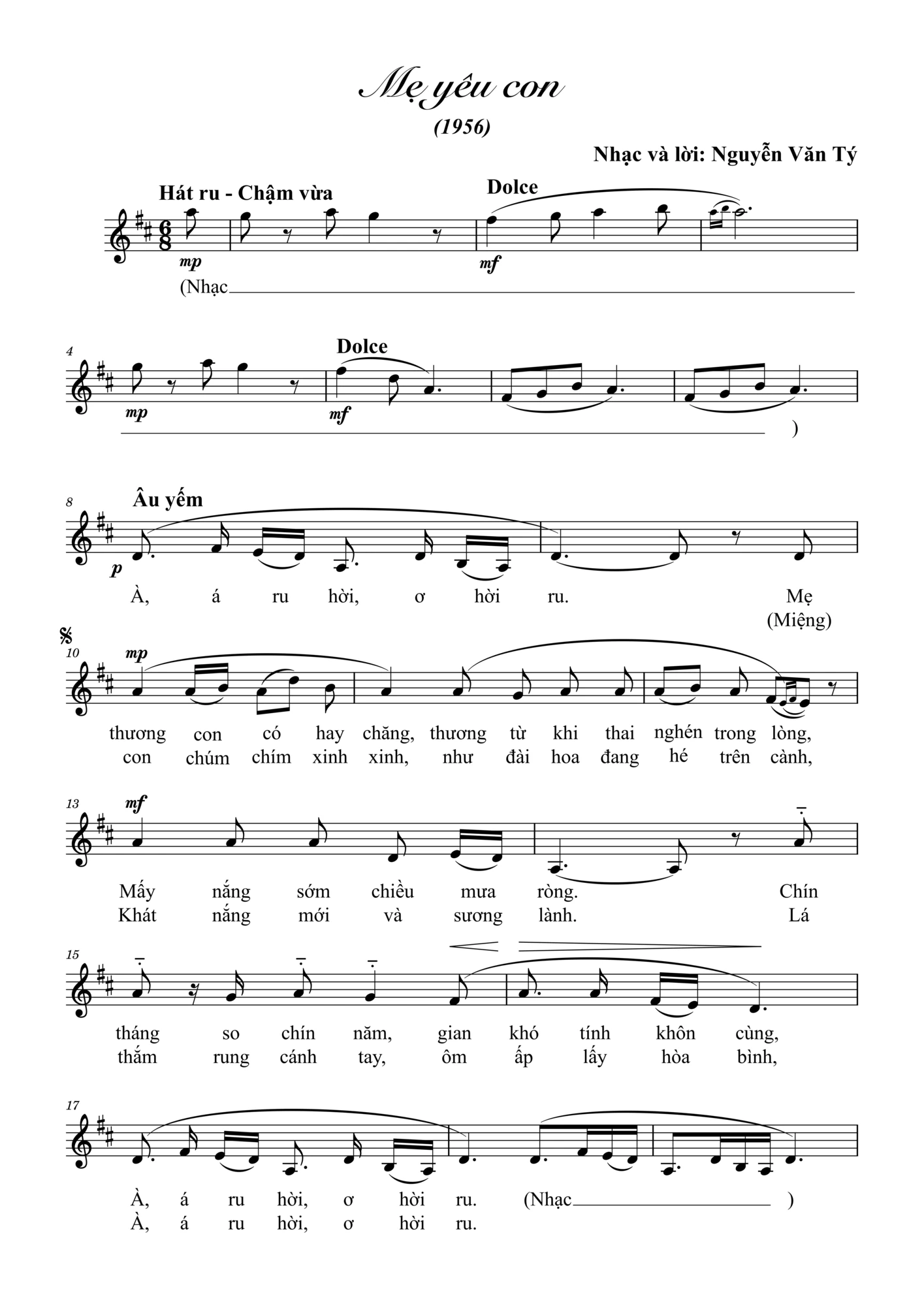 Ngọt ngào lời ru