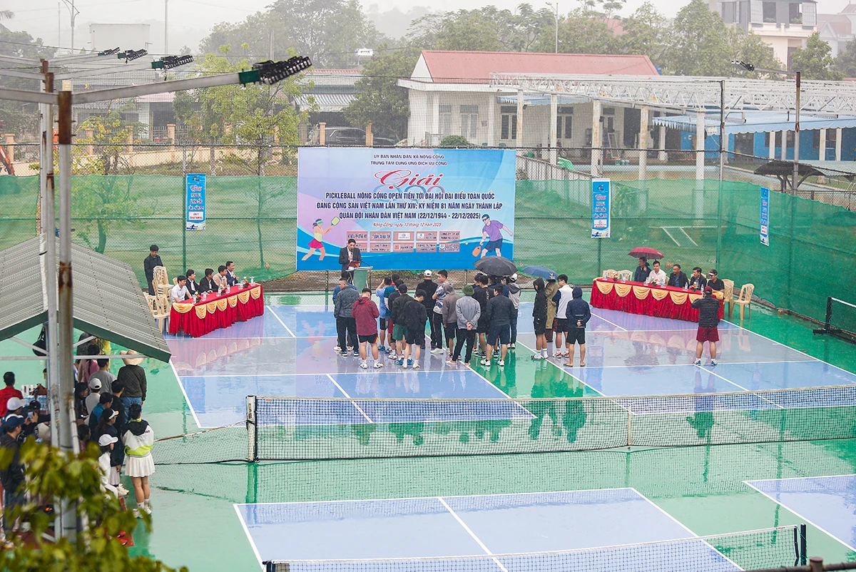 Khai mạc giải pickleball Nông Cống mở rộng lần thứ I, năm 2025