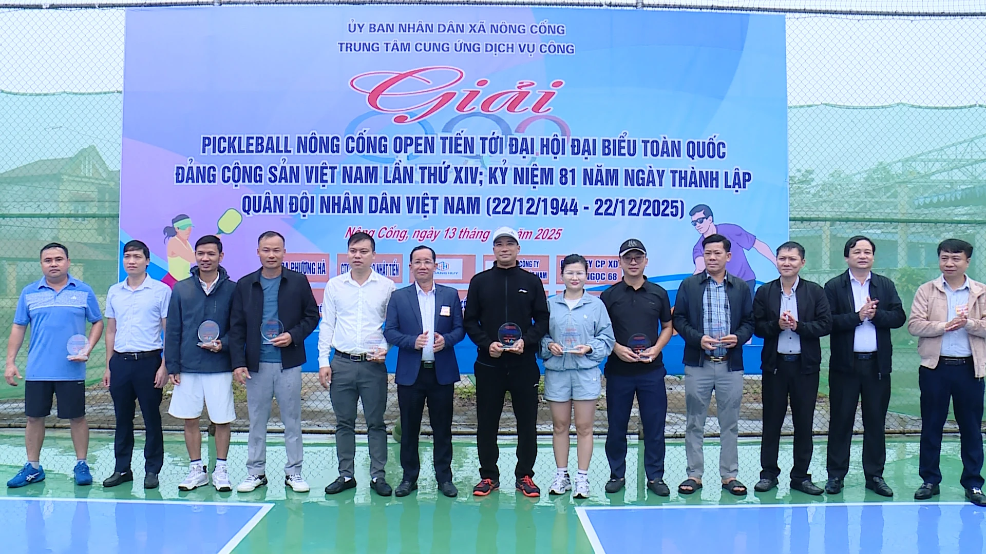Khai mạc giải pickleball Nông Cống mở rộng lần thứ I, năm 2025