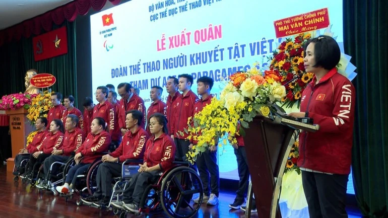 Đoàn thể thao người khuyết tật Việt Nam quyết tâm vượt lên chính mình vì màu cờ, sắc áo