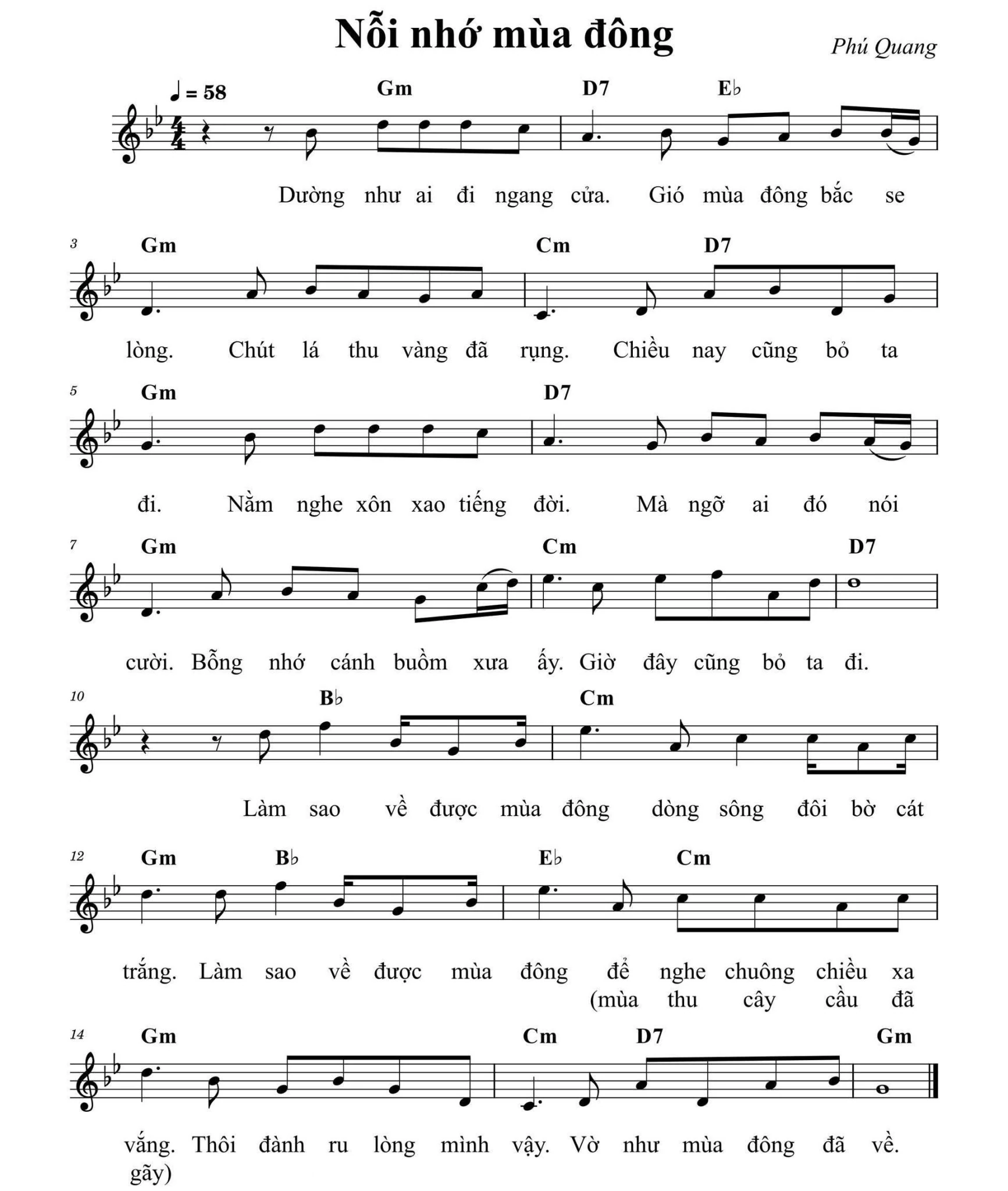 Có một mùa đông đa sắc màu trong âm nhạc