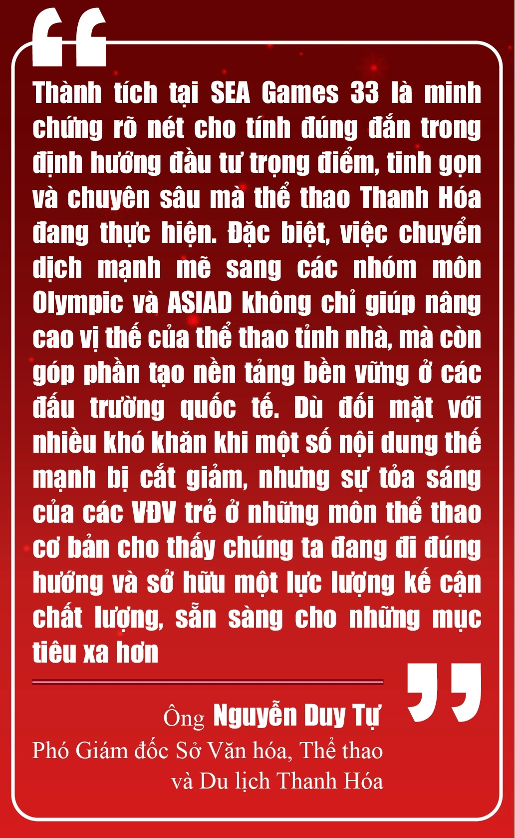 [E-Magazine] Dấu ấn thể thao Thanh Hóa tại SEA Games 33: Bản lĩnh và sự chuyển mình mạnh mẽ