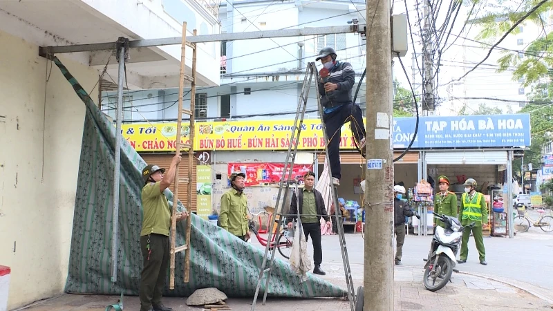 Phường Sầm Sơn: Triển khai cao điểm thiết lập trật tự công cộng, trật tự đô thị