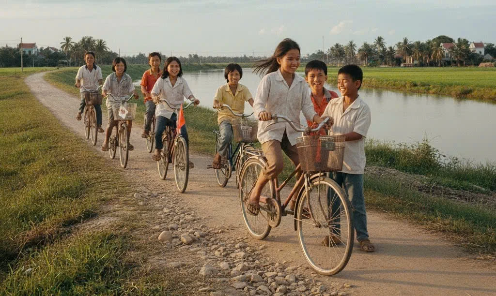 Tuổi thơ bay dọc triền đê