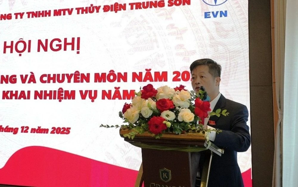 Thủy điện Trung Sơn tổng kết công tác năm 2025, triển khai nhiệm vụ năm 2026