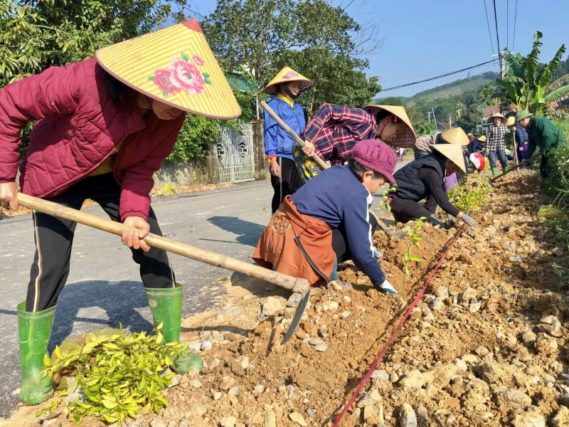 Xã Thượng Ninh ra quân xây dựng nông thôn mới năm 2026